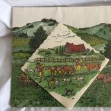 Wida Swiss Bern Napkin Set On The Farm Design