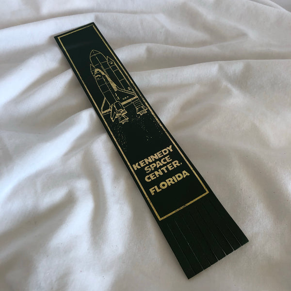 Kennedy Space Center, Florida Leather Bookmark