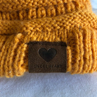 Sweet Heart Knitted Beanie Kid’s Size