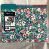 Floral File Folders - Pack of 6