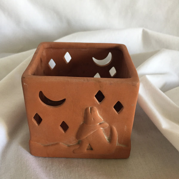 Terracotta Desert Scenery Candle Holder