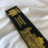 Blenheim Palace Oxfordshire Black Leather Bookmark