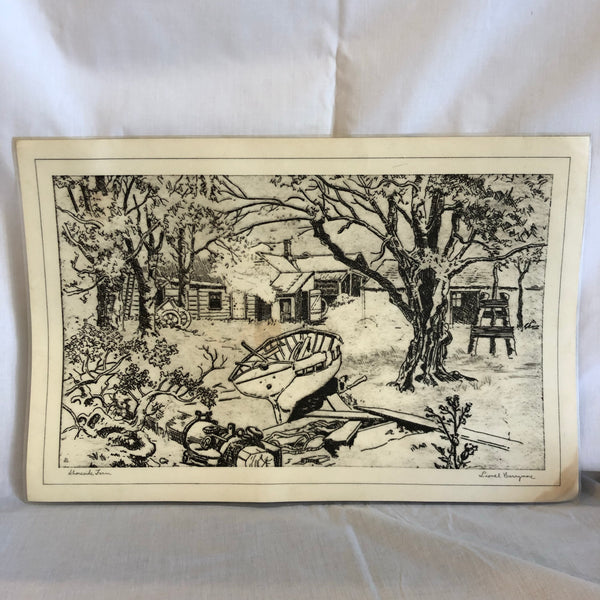 ‘Shoreside Farm’ Placemat by Lionel Barrymore