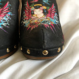 Ed Hardy Wood Mules
