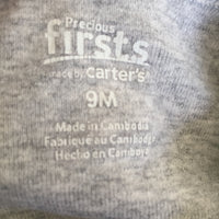 Precious Firsts By Carter’s Onesie-Size 9 Months