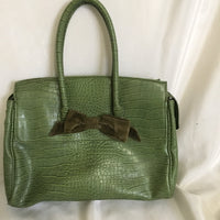 The Limited Faux Crocodile Handbag