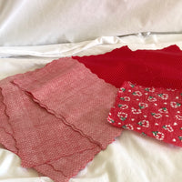 Fabric Cuts - Polka Dot Print & Candy Cane Print