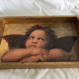 Raphael Little Angel Tray Decor Cherub The Sistine of Madonna