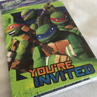 Ninja Turtles Invitation Cards