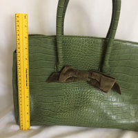 The Limited Faux Crocodile Handbag