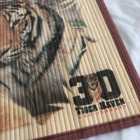 3D Tiger Haven Anniversary Bamboo Placemats Set Of 3