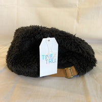 Furry Black Hat by Time And Tru - One Size Fits All