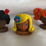 Mini Doll Heads - Set of 4