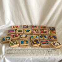 Farm Animal Wood Block Matching Game