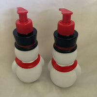 Snowman Plastic Hand Soap Dispenser- Set Of 2