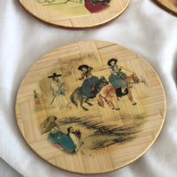 Japanese Bamboo Coasters - Set of 6