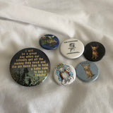 Button Pins - Set Of 6