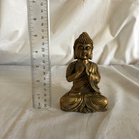 Hindu Gold Colored Sitting Sculpture