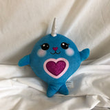 Blue Narwhal Plush