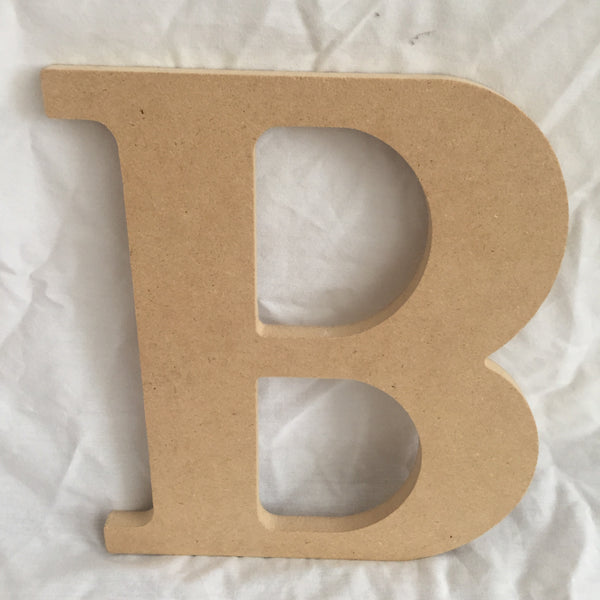 Unfinished Chunky Wood Letter B