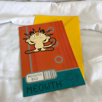 Meowth Pokémon Birthday Card