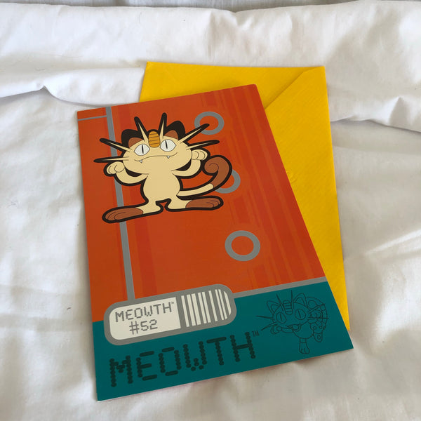 Meowth Pokémon Birthday Card