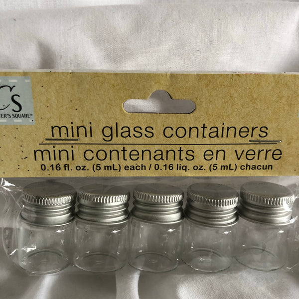 Crafters Square Mini Glass Containers – Around The Way Thrift