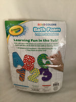 Crayola Bold Colors Bath Foam Letters & Numbers