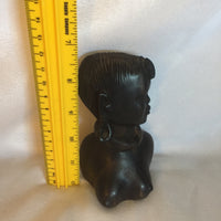 Wooden Mini Kenya African Lady Statue