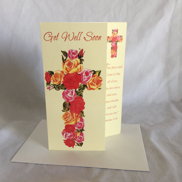 Get Well Soon Card- Envelope Included