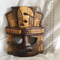 Wooden Carved Aztec/Mayan Mask