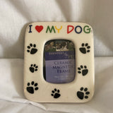 ‘I Love My Dog’ Ceramic Magnetic Frame