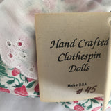 Hand Crafted Clothespin Doll