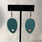 Colorful Painted Mask Face Dangle Earrings