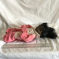 Vintage Shindana African American Baby Doll In Pink Outfit