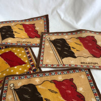 Belgium Flag Fabric Patches - Set of 4