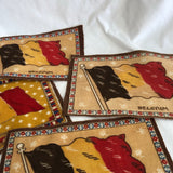 Belgium Flag Fabric Patches - Set of 4