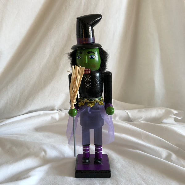 Wood Halloween Witch Decoration