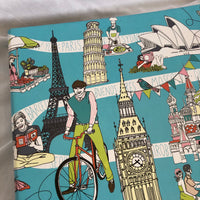 Famous International Sites Printed Three Ring Binder