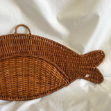 Straw Fish Hanging Wall Pocket