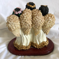 Ebony Heritage Three Angels Figurine