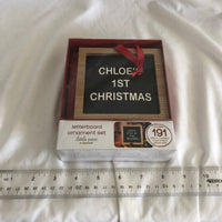 Letter Board Ornament Set