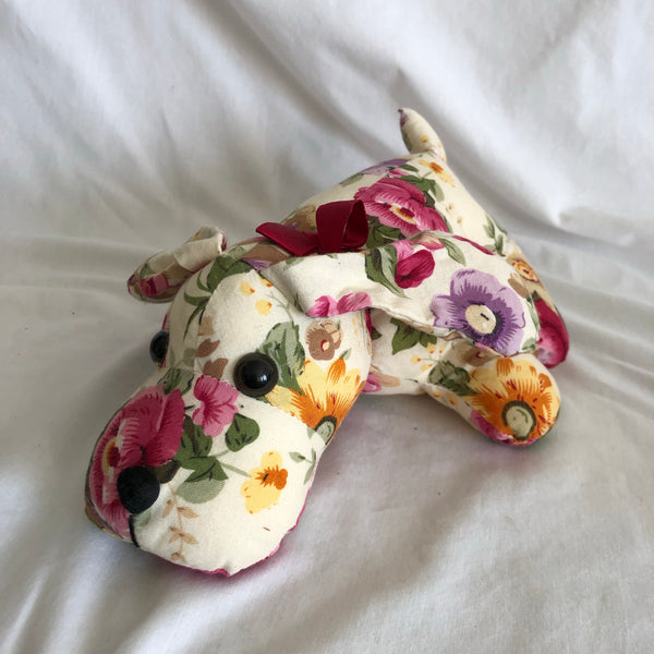 Vintage Floral Dog Plush