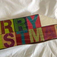 Merry Christmas Glitter Blocks