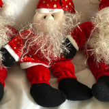 Christmas Santa Claus Plushes - Set Of 3