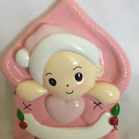 Pink Baby Ornament