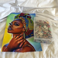 African American Lady with Headwrap Puzzle