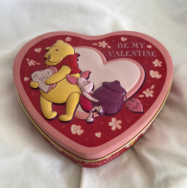 Winnie the Pooh & Piglet Valentines Day Heart Tin