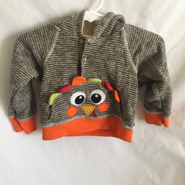 Baby Essentials Pull- Over Hoodie - Size 9 Months