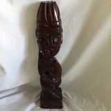 Vintage Polynesian (Moari) Wood Carving Art Mask